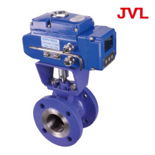 304 flanged pneumatic v type ball valve